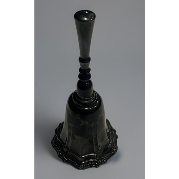 VTG Antique AMC Avon Silver Plated Desk Dinner Hand Call Bell Ring Signal Decor - Picture 3 of 7